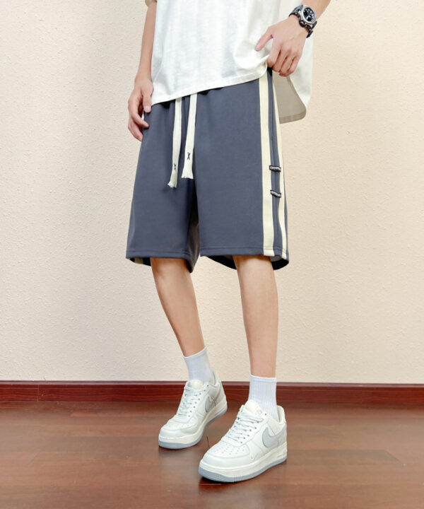 Alternative view of Quần ngắn thun thể thao 2 sọc bên hông tính cách