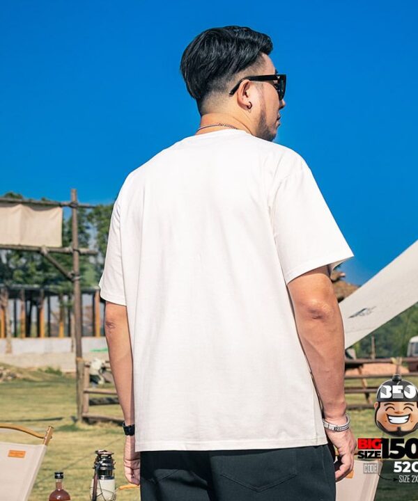 Áo thun tay ngắn họa tiết nổi AA reverse trước ngực 2