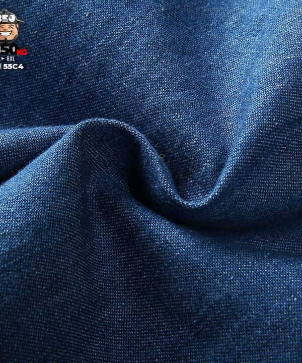 Áo sơ mi tay ngắn cổ lọ cotton jean mềm casual phối túi 9 Áo sơ mi tay ngắn cổ lọ cotton jean mềm casual phối túi 4