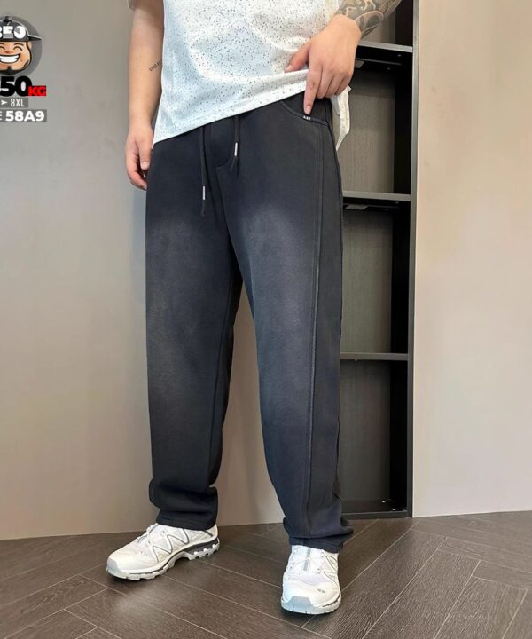 Quần dài jogger slim fit wax khói chỉ nổi wax oldschool 2