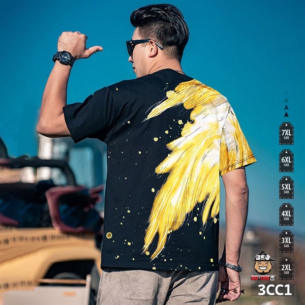 Áo thun tay ngắn thun họa tiết vẹt sáng ánh vàng 3 Áo thun tay ngắn thun họa tiết vẹt sáng ánh vàng - Ảnh 3