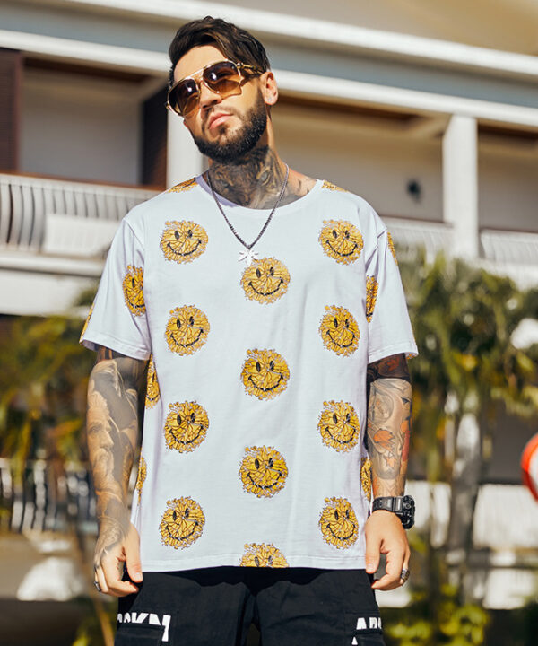 Áo thun tay ngắn cotton thun Broken Smile