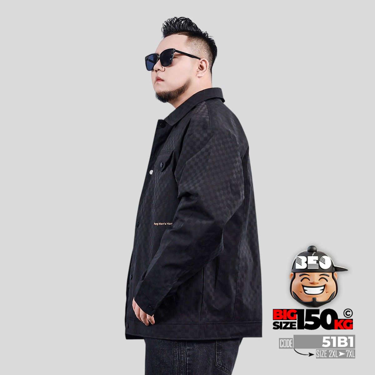 Áo khoác cotton fiber hoa văn bàn cờ Pang Men House 4 Áo khoác cotton fiber hoa văn bàn cờ Pang Men House - Ảnh 4