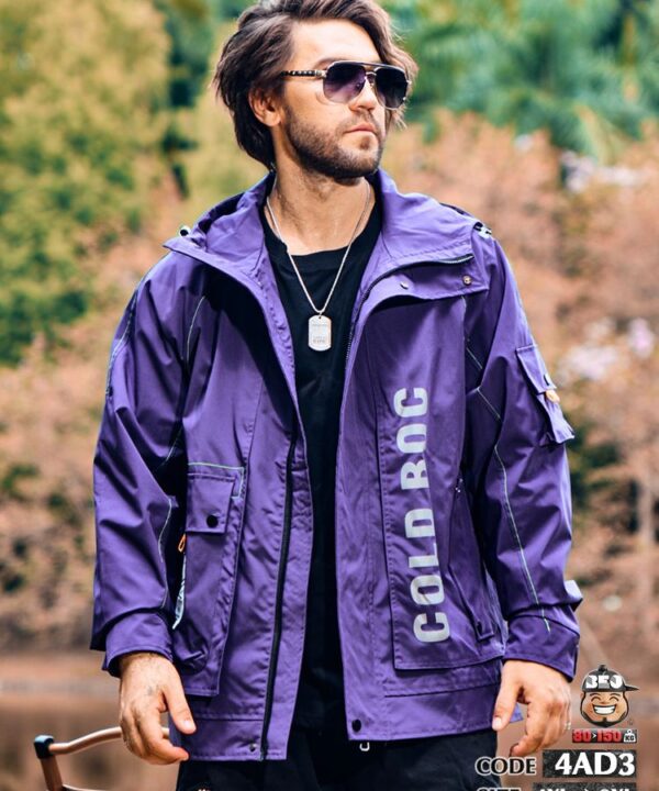 Áo khoác dù vải ráp phối túi kèm nón ColdBoc 9 Áo khoác dù vải ráp phối túi kèm nón ColdBoc 4