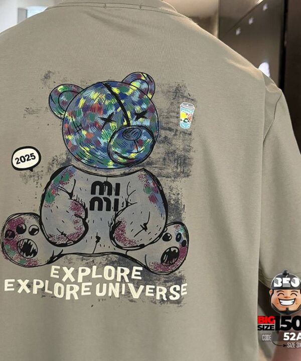 Áo thun tay ngắn cotton thun TEDDy Da Bear 9 Áo thun tay ngắn cotton thun TEDDy Da Bear 4