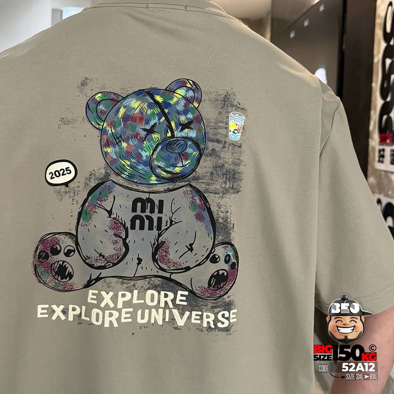 Áo thun tay ngắn cotton thun TEDDy Da Bear 5 Áo thun tay ngắn cotton thun TEDDy Da Bear - Ảnh 5