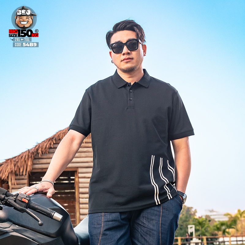 Áo thun tay ngắn Polo cotton triple dash phong cách tối giản 3 Áo thun tay ngắn Polo cotton triple dash phong cách tối giản - Ảnh 3