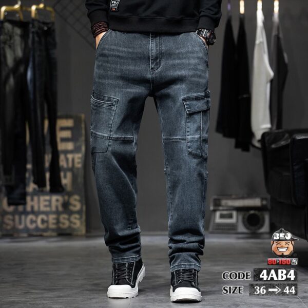 Quần dài jean thun phối túi ngang gối Men fit 1