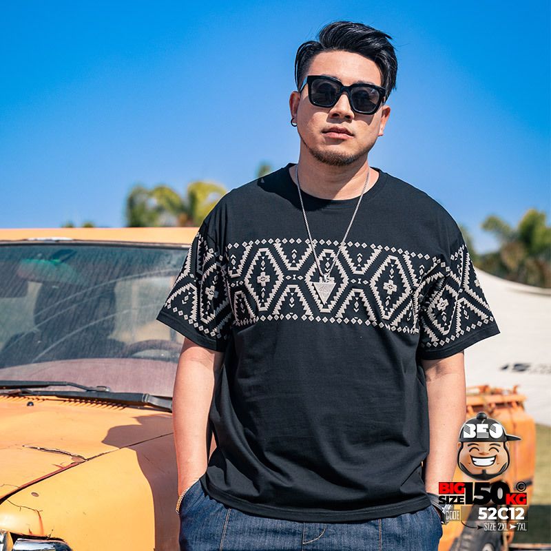Áo thun tay ngắn họa tiết in Egypt cổ điển quanh ngực 4 Áo thun tay ngắn họa tiết in Egypt cổ điển quanh ngực - Ảnh 4