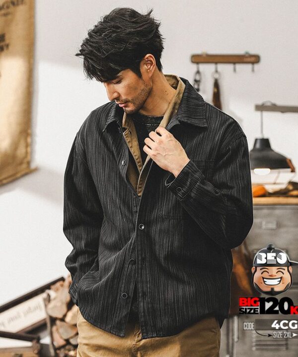 Alternative view of Áo khoác sơ mi Bamboo pattern phong cách Âu