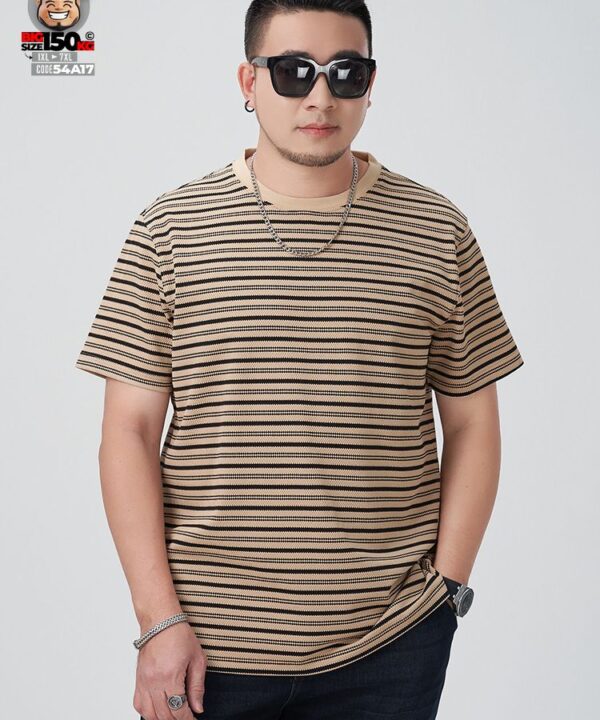 Áo thun tay ngắn cotton sọc ngang cool feel vintage 3