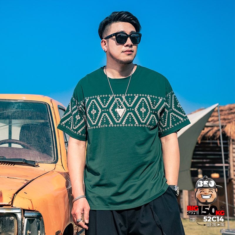 Áo thun tay ngắn họa tiết in Egypt cổ điển quanh ngực 2 Áo thun tay ngắn họa tiết in Egypt cổ điển quanh ngực - Ảnh 2