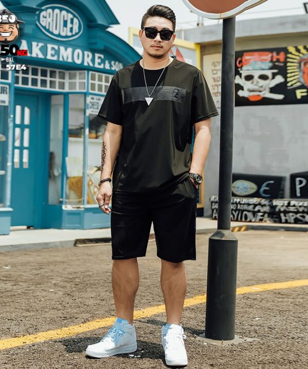 Đồ bộ ngắn tay thun lạnh bigsize phối lưới tạo điểm nhấn mạnh mẽ 4