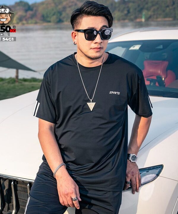 Đồ bộ thun ngắn cool fabric sport band 3 line 5