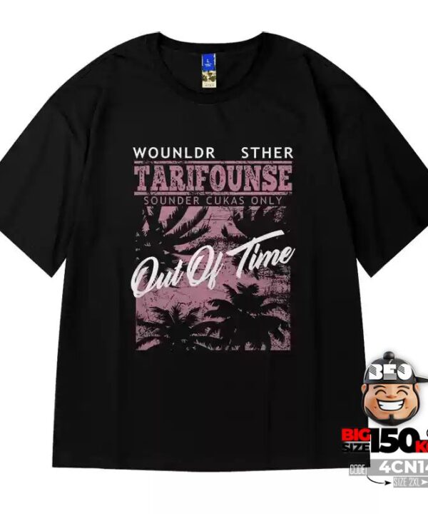 Áo thun tay ngắn Tarifounse Out if time 4