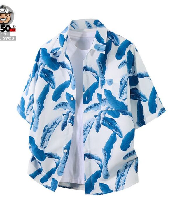 Alternative view of Áo sơ mi tay ngắn tropical lá Chuối Chill Chill mỏng mát