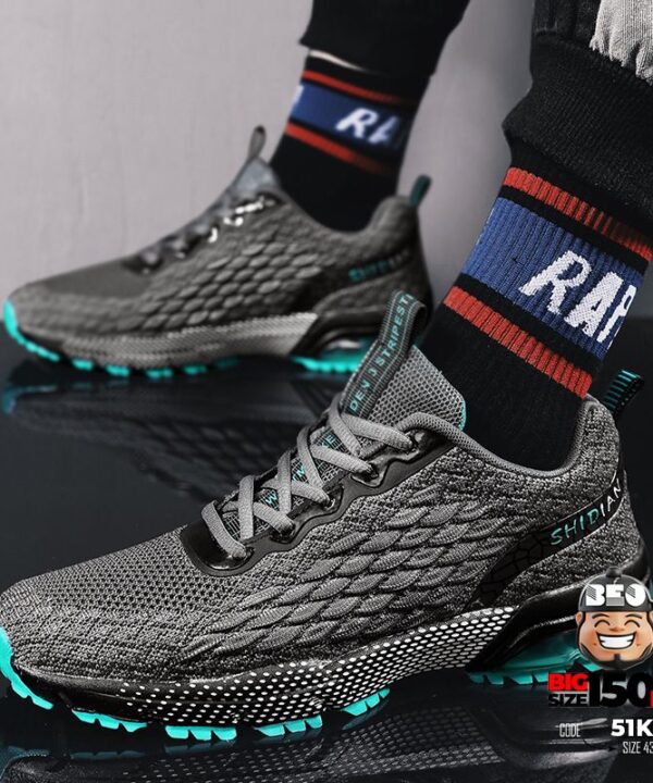 Giày Sneaker Yeezy vẩy cá họa tiết đế lưới