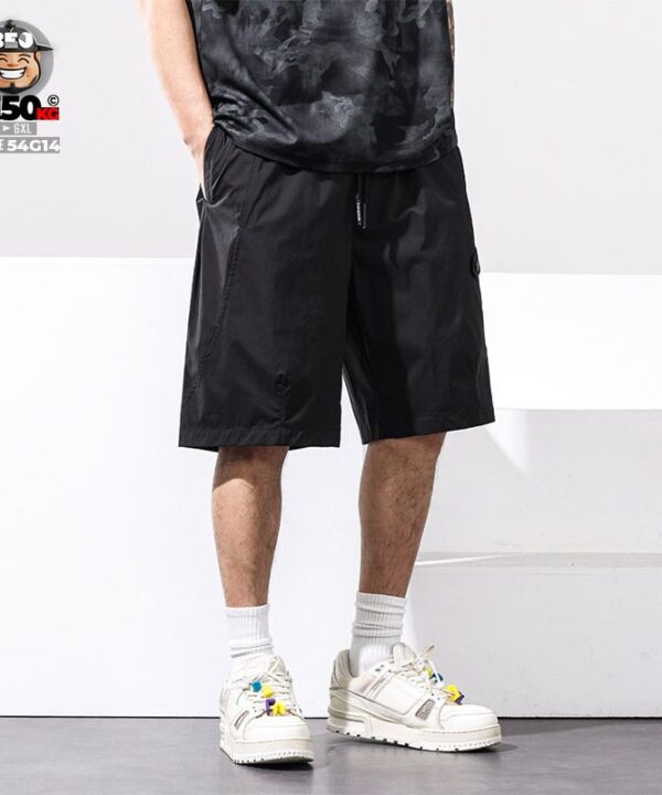 Quần short thun cool fabric oblique line phối túi xéo 4