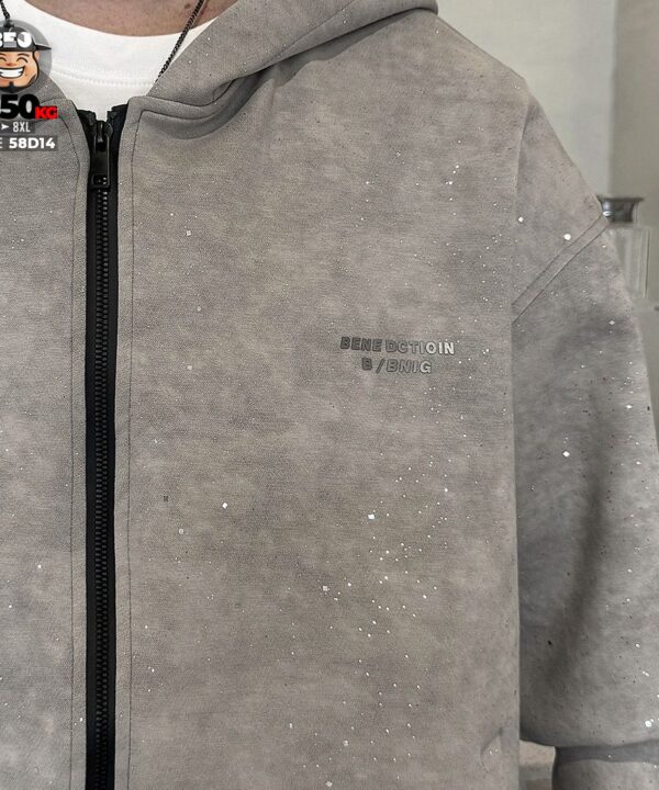 Áo khoác cotton form rộng có nón Galaxy logo tag 4