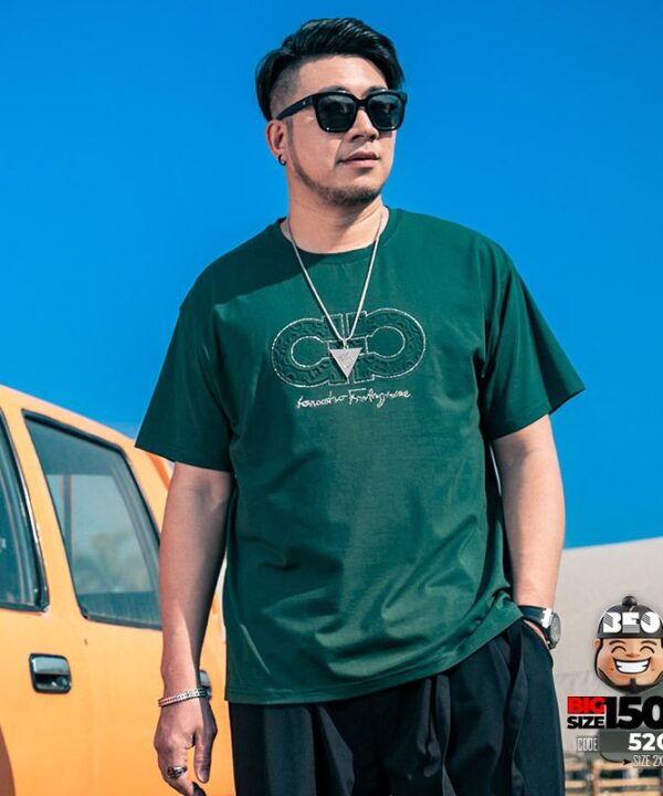 Áo thun tay ngắn họa tiết nổi AA reverse trước ngực 4