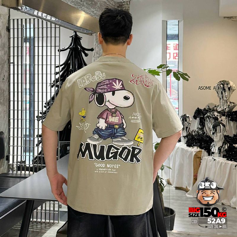 Áo thun tay ngắn cotton thun Mugor Boyz 1 Áo thun tay ngắn cotton thun Mugor Boyz