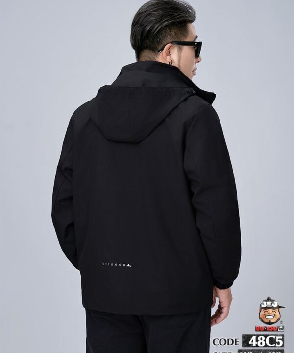 Alternative view of Áo khoác jacket poly phối nón outdoor tối giản