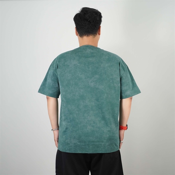 Alternative view of Áo thun tay ngắn cotton co giãn loose fit cách điệu ASPRE streetwear style