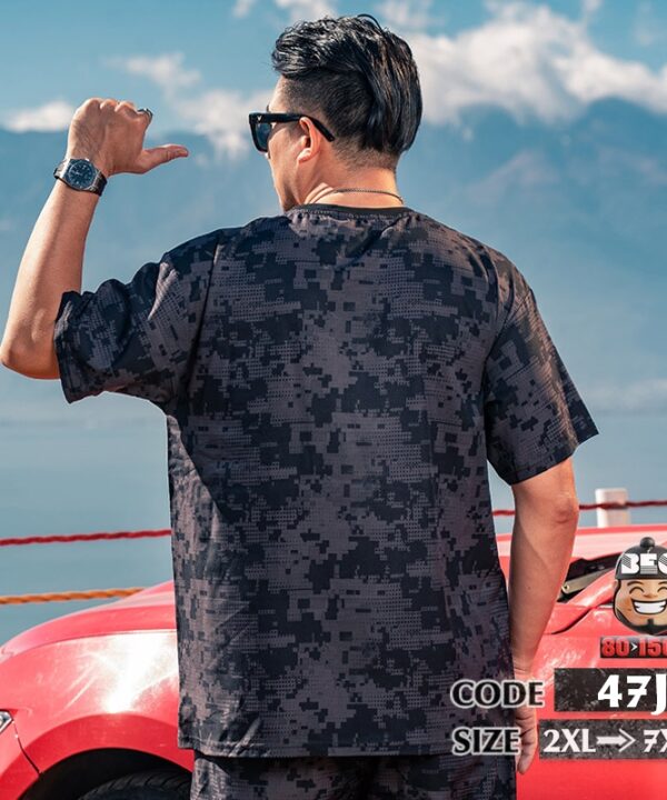 Đồ bộ chất thun cotton băng thun lạnh rằn ri đường phố 3