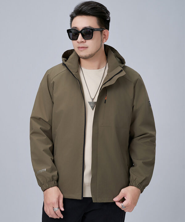 Áo khoác jacket poly phối nón outdoor tối giản 8 Áo khoác jacket poly phối nón outdoor tối giản 3