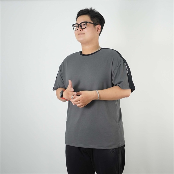 Áo thun tay ngắn nylon sport in ráp vai oldchool style