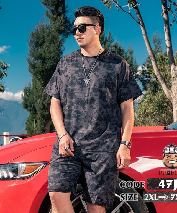 Đồ bộ chất thun cotton băng thun lạnh rằn ri đường phố 4