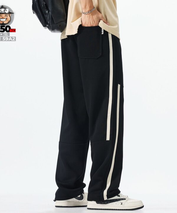 Quần dài jogger ống đa năng sọc đứt bên hông cá tính 3