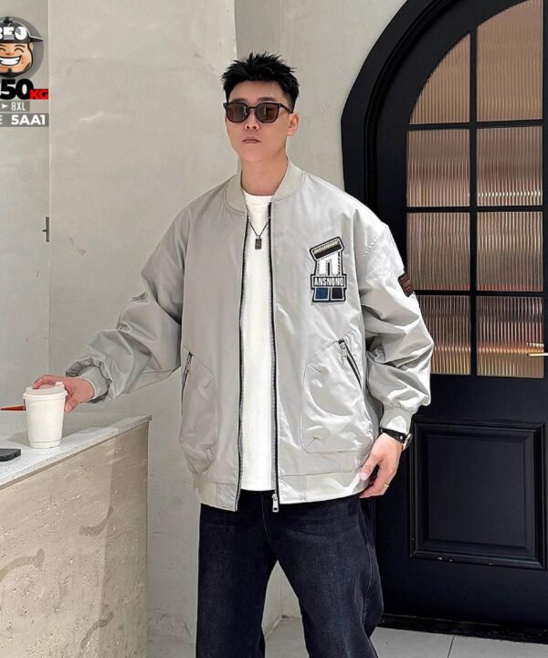 Áo khoác bomber dù túi kết họa tiết GHATFLI stress wear style