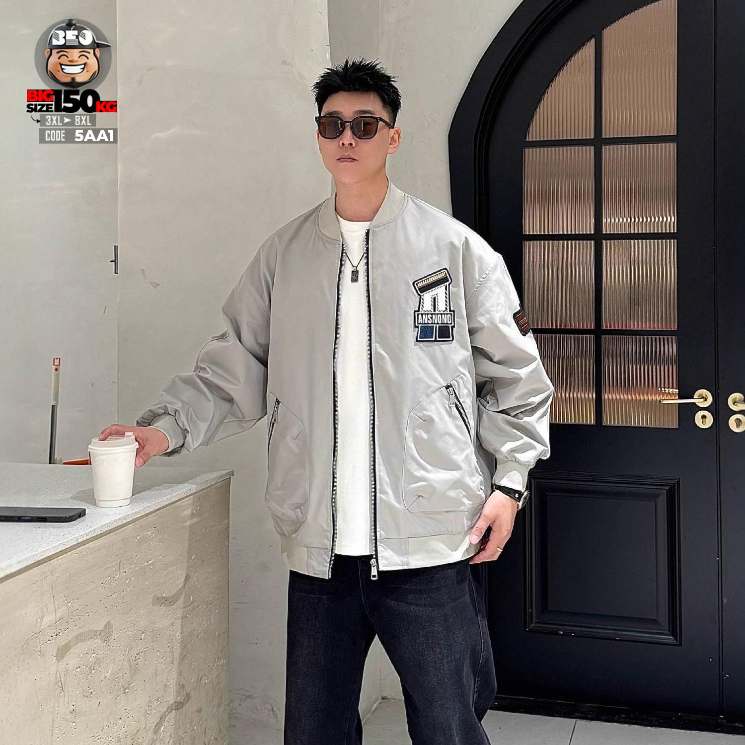 Áo khoác bomber dù túi kết họa tiết GHATFLI stress wear style 1 Áo khoác bomber dù túi kết họa tiết GHATFLI stress wear style