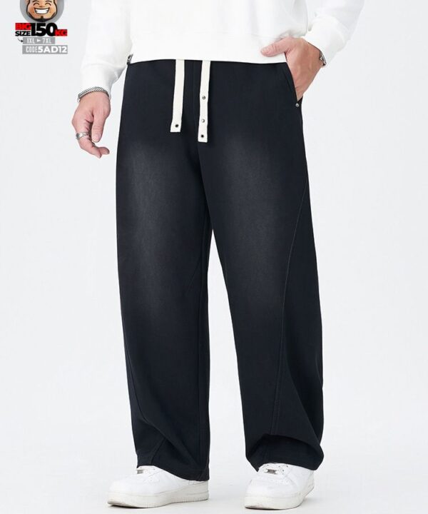 Quần dài ống rộng Japan band giãn nhẹ chỉ nổi retro