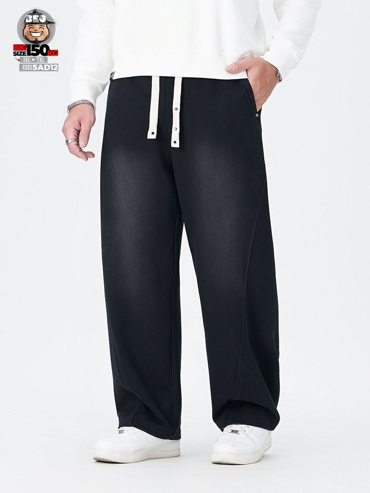 Quần dài ống rộng Japan band giãn nhẹ chỉ nổi retro 1 Quần dài ống rộng Japan band giãn nhẹ chỉ nổi retro