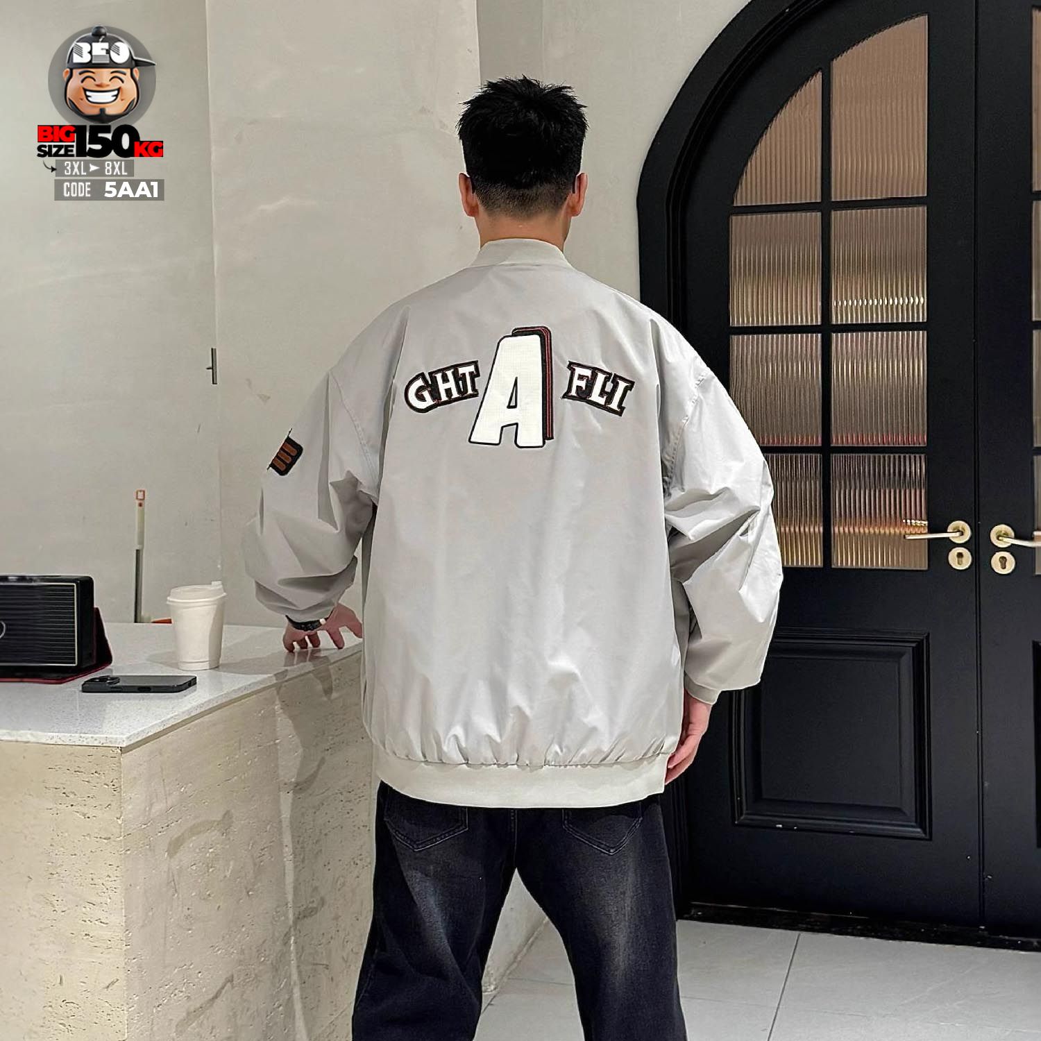 Áo khoác bomber dù túi kết họa tiết GHATFLI stress wear style 4 Áo khoác bomber dù túi kết họa tiết GHATFLI stress wear style - Ảnh 4