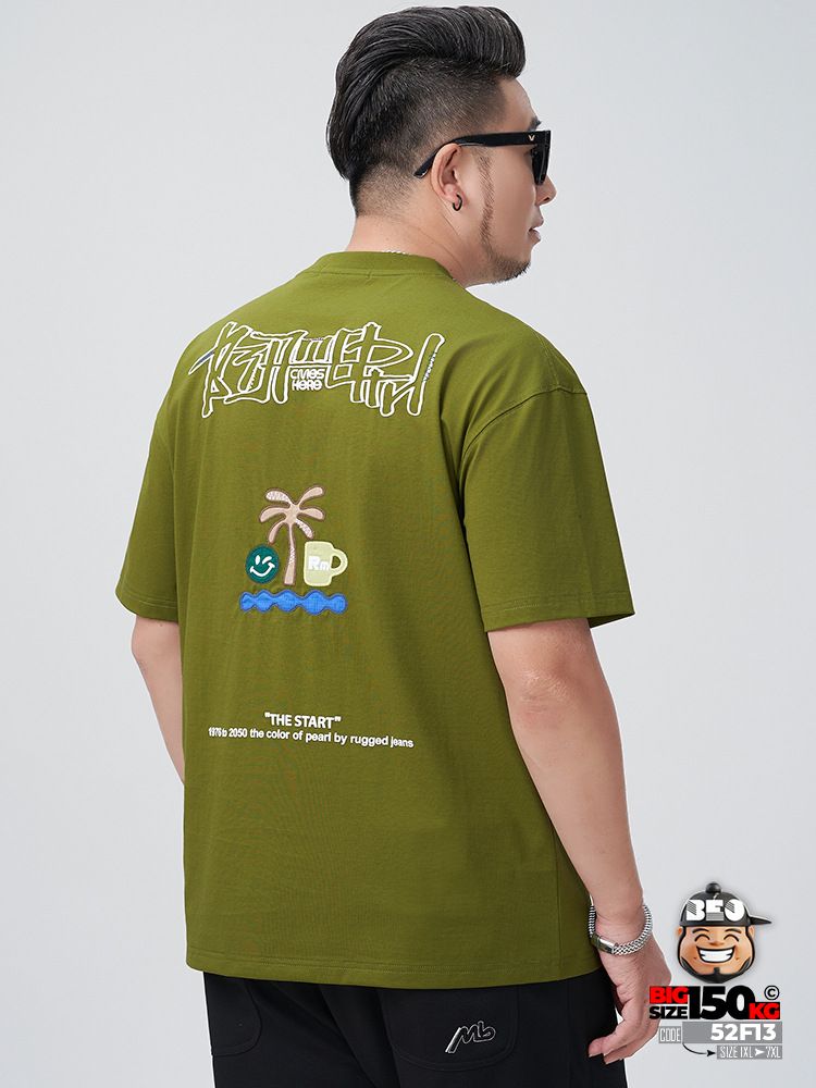 Áo thun tay ngắn cotton thoáng mát họa tiết summer THE START cá tính 2 Áo thun tay ngắn cotton thoáng mát họa tiết summer THE START cá tính - Ảnh 2