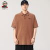 Áo thun tay ngắn Polo vải Pique cotton form rộng US classic style wash nhẹ cách điệu logo Will