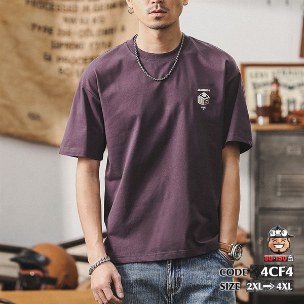 Áo thun tay ngắn logo dice LES JC Awes