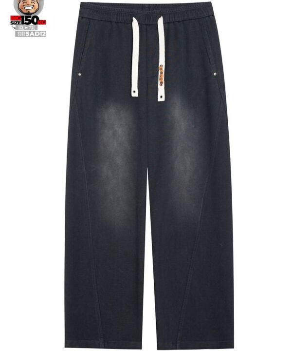 Quần dài ống rộng Japan band giãn nhẹ chỉ nổi retro 9 Quần dài ống rộng Japan band giãn nhẹ chỉ nổi retro 4
