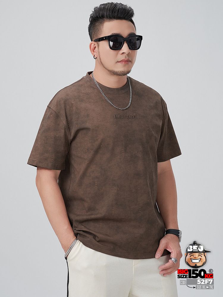 Áo thun tay ngắn Grunge Flow rách nhẹ giả distressed lecture Burbrery in nổi 2 Áo thun tay ngắn Grunge Flow rách nhẹ giả distressed lecture Burbrery in nổi - Ảnh 2