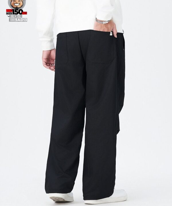 Quần dài thun polyester ống rộng phong cách tầng họa tiết thêu cá tính 8 Quần dài thun polyester ống rộng phong cách tầng họa tiết thêu cá tính 3