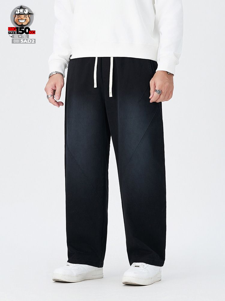 Quần dài jogger cotton form rộng giấu đùi wax khói vải suông rũ 2 Quần dài jogger cotton form rộng giấu đùi wax khói vải suông rũ - Ảnh 2