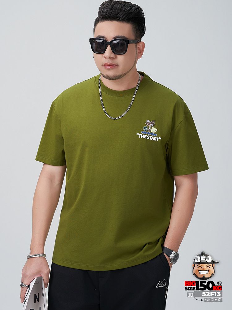 Áo thun tay ngắn cotton thoáng mát họa tiết summer THE START cá tính 1 Áo thun tay ngắn cotton thoáng mát họa tiết summer THE START cá tính