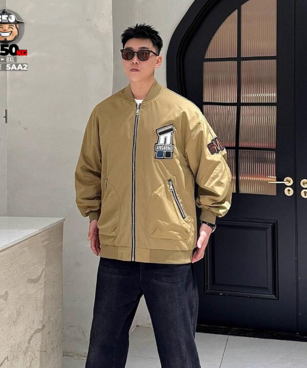 Alternative view of Áo khoác bomber dù túi kết họa tiết GHATFLI stress wear style