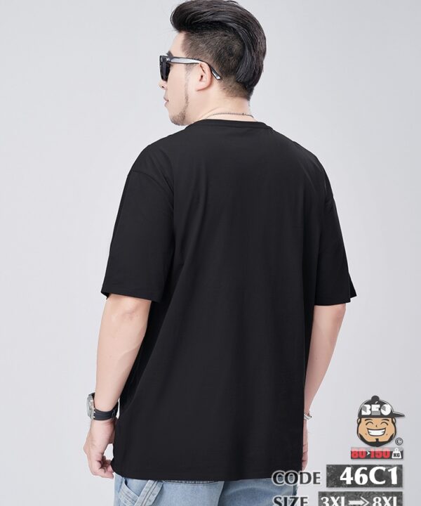 Áo thun tay ngắn chất liệu mỏng mát ráp vai phối túi kiểu bên ngực 1