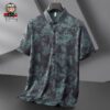 Áo sơ mi tay ngắn cotton co giãn business casual style họa tiết cá tính