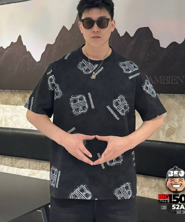 Áo thun tay ngắn text B and B reverse quanh áo 3