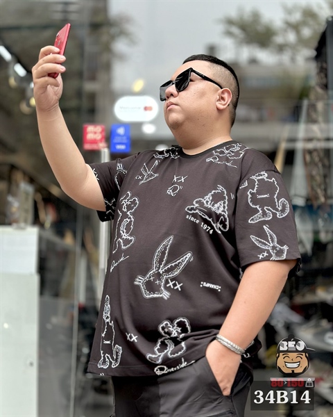 Áo thun Nam Bigsize 80 đến 150KG in 3D Đen ,Carrot Ne ,Cotton co giãn 4D ,thấm hút co giãn thoáng mát tốt vào mùa hè 1 Áo thun Nam Bigsize 80 đến 150KG in 3D Đen ,Carrot Ne ,Cotton co giãn 4D ,thấm hút co giãn thoáng mát tốt vào mùa hè